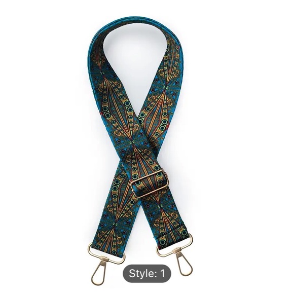 Bohemian Adjustable Shoulder/Purse/Guitar/Travel Bag Strap - Picture 1 of 6